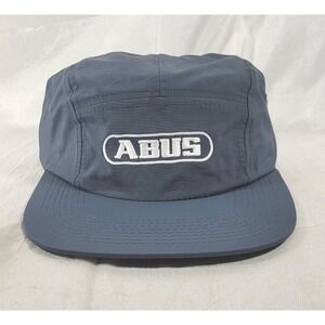 ABUS Cycling 5 Panel Unstructured Adjustable Buckle Hat w/ Embroidery - Blue